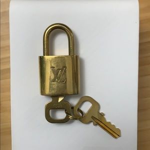 Vintage Louis Vuitton lock and key
